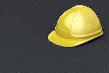 Image showing Yellow safety helmet