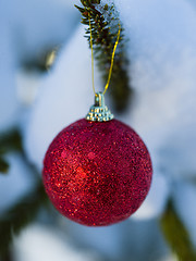 Image showing christmas tree ball decoration