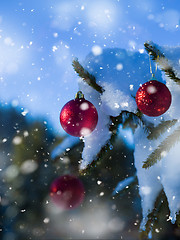 Image showing christmas tree ball decoration