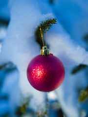 Image showing christmas tree ball decoration