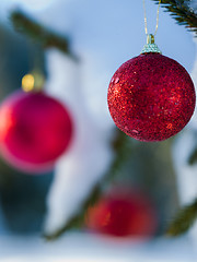 Image showing christmas tree ball decoration