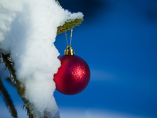 Image showing christmas tree ball decoration