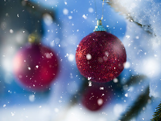 Image showing christmas tree ball decoration