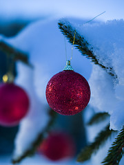 Image showing christmas tree ball decoration