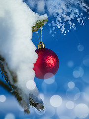 Image showing christmas tree ball decoration