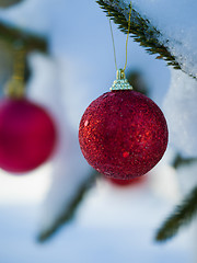 Image showing christmas tree ball decoration