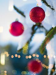 Image showing christmas tree ball decoration