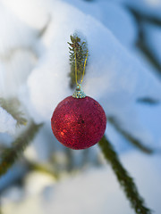 Image showing christmas tree ball decoration