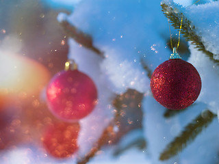 Image showing christmas tree ball decoration