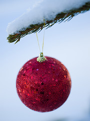 Image showing christmas tree ball decoration