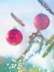 Image showing christmas tree ball decoration