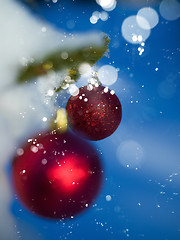 Image showing christmas tree ball decoration