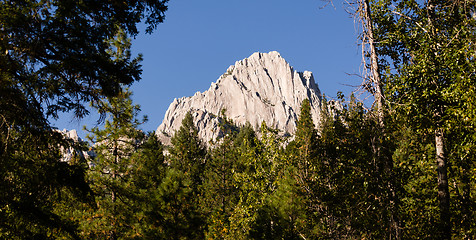 Image showing Rock Butte Outcropping Castle Crags State Park California