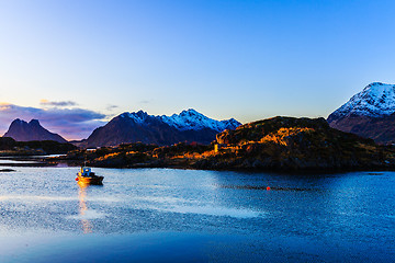 Image showing Snowy peaks