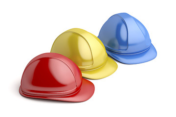 Image showing Safety helmets with different colors