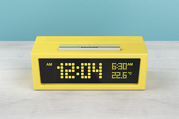 Image showing Yellow alarm clock