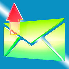 Image showing Envelope Symbol Shows Email Outbox