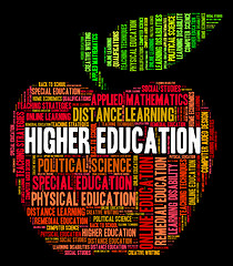 Image showing Higher Education Shows Learning Educate And Studying