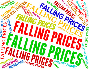 Image showing Falling Prices Shows Promo Lowering And Sales