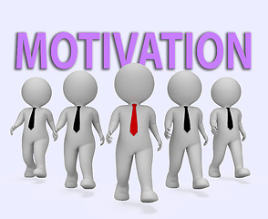 Image showing Motivation Businessmen Indicates Do It Now 3d Rendering
