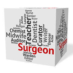Image showing Surgeon Job Shows General Practitioner And Md