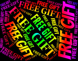 Image showing Free Gift Shows Without Charge And Complimentary