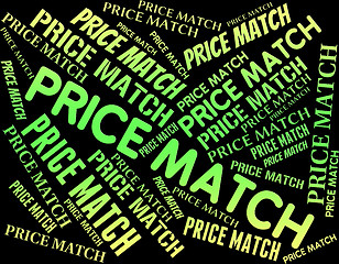 Image showing Price Match Represents Expense Beaten And Rate