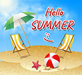 Image showing Hello Summer Means How Are You And Coasts