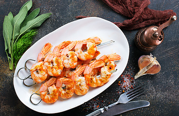 Image showing fried shrimps 