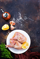 Image showing raw quail 