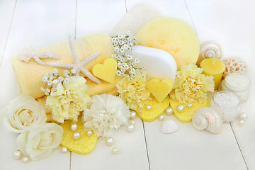 Image showing Beauty and Cleansing Spa Accessories