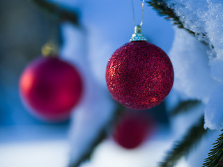 Image showing christmas tree ball decoration