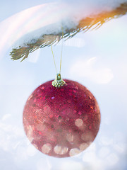 Image showing christmas tree ball decoration