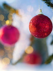 Image showing christmas tree ball decoration