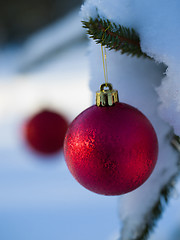 Image showing christmas tree ball decoration