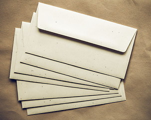 Image showing Vintage looking Letter envelope