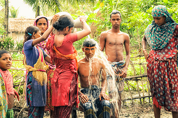 Image showing Pouring of water in Bangladesh