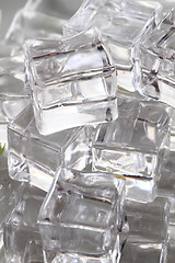 Image showing ice cubes background