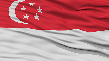 Image showing Closeup Singapore City Flag, Singapore