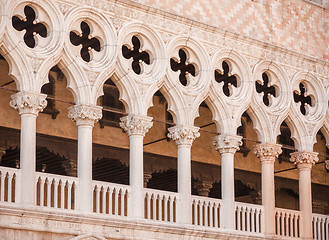 Image showing Venice, Italy - Columns perspective