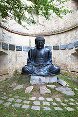 Image showing Meditating Japanese Buddha Statue