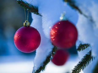 Image showing christmas tree ball decoration