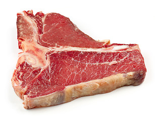 Image showing fresh raw T bone steak