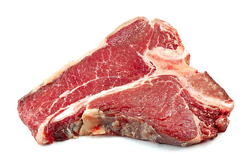 Image showing fresh raw T bone steak