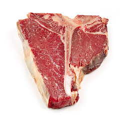 Image showing raw T bone steak