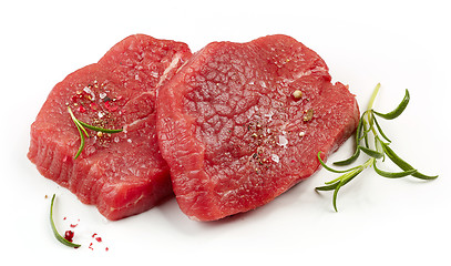 Image showing fresh raw fillet steaks