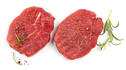 Image showing fresh raw fillet steaks