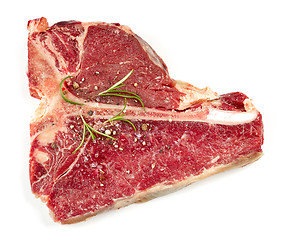 Image showing fresh raw T bone steak