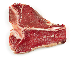 Image showing raw T bone steak