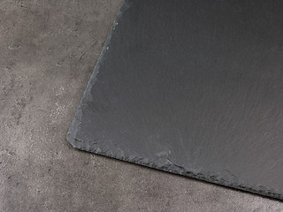 Image showing closeup of black stone tile 